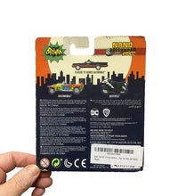 Load image into Gallery viewer, Jada Batman Die Case Vehicles Nano Hollywood Rides Classic Batcycle Jokermobile
