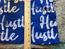 Load image into Gallery viewer, Encrypted Shirt Mens Extra Large Blue Spell Out HUSTLE AOP Hip Hop Skater Grunge
