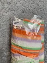 Load image into Gallery viewer, Torrid Dress Womens 2 Orange Purple Striped Challis Tiered Flared Boho Ladies
