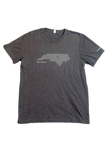 Google Shirt Women Medium Dark Gray #Fiberiscoming Internet Cable Provider Promo