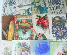 Load image into Gallery viewer, Vintage Embossed Postcards Thanksgiving Best Wishes Valentines Lot of 25
