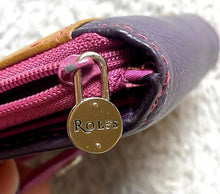 Load image into Gallery viewer, Rolfs Genuine Leather Wallet 20 Card Holder Slots Folding Colorblock
