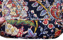 Load image into Gallery viewer, VERA BRADLEY Purse Tote Shoulder Bag Blue Floral Mature Quilted
