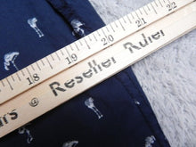 Load image into Gallery viewer, MBX Shirt Adult Large Navy Blue Denim Wear Jelly Fish AOP Slim Fit Button Up Men
