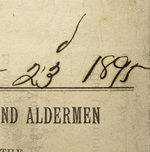 Load image into Gallery viewer, 1895 Arrest Warrant Disorderly Conduct Georgia County Jail Antique Ephemera
