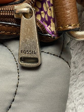 Load image into Gallery viewer, Fossil Key-Per Purse Quilted Crossbody Bag Leather Buckle Strap
