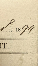 Load image into Gallery viewer, 1894 Chatham County Arrest Warrant Receiving Stolen Goods Antique Ephemera
