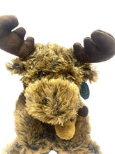 Load image into Gallery viewer, Giftable World Moose with Baby Stuffed Animal Toy Plush Brown
