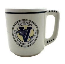 Load image into Gallery viewer, Vicenza Mako Sharks Swim Team Coffee Cup Mug Italy Made
