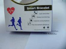 Load image into Gallery viewer, Smart Bracelet Health Tracker Step Pedometer Calories Sleep Monitor Blue

