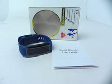 Load image into Gallery viewer, Smart Bracelet Health Tracker Step Pedometer Calories Sleep Monitor Blue
