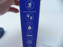 Load image into Gallery viewer, Smart Bracelet Health Tracker Step Pedometer Calories Sleep Monitor Blue
