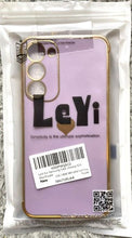 Load image into Gallery viewer, Samsung S23 Phone Case Hard Lavender Gold Heart NEW
