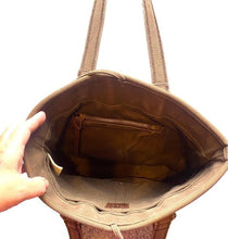 Load image into Gallery viewer, Lucky Brand Bag Straw Raffia Bucket Tote Boho Festival Market Purse Beach
