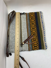 Load image into Gallery viewer, Myra Shoulder Bag Purse Crossbody Leather Strap Canvas Woven Western Boho
