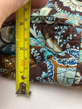 Load image into Gallery viewer, Vera Bradley Small Purse Teal Brown Quilted Paisley Shoulder Bag Handbag
