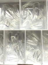Load image into Gallery viewer, Melous Clear Gel Tips Short Coffin Shape Approx. 600 Pieces NOB

