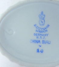 Load image into Gallery viewer, Vintage Seltmann WEIDEN Germany U.S.Z. China Blau 10 Porcelain Sugar Dish &amp; Lid
