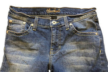 Load image into Gallery viewer, Southpole Jeans Womens 7 (28x21) Blue Straight Leg Stretch Embellished Pockets
