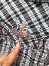 Load image into Gallery viewer, Wrangler Rock by 47 Shirt Women Extra Large Western Cowgirl Affliction Button Up
