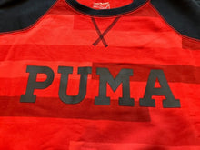 Load image into Gallery viewer, Puma Sweatshirt Mens 2XL Red and Black Color Block Athleisure Pullover Crew Neck
