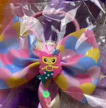 Load image into Gallery viewer, Hair Extensions 16 Pack Clip-in Colorful Braids Bows Ties Party Sleepover NEW
