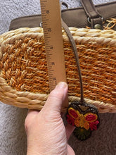 Load image into Gallery viewer, Lucky Brand Bag Straw Raffia Bucket Tote Boho Festival Market Purse Beach
