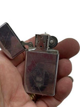 Load image into Gallery viewer, Lot of 2 Vintage Zippo Lighters Bradford Silver Metal Flip-top
