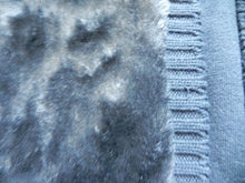 Load image into Gallery viewer, Chico's Vest Womens 2 Black Open Front Faux Fur Sweater Outerwear Ladies
