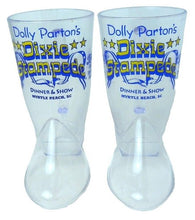 Load image into Gallery viewer, 2 VTG Dolly Parton Mug Cowboy Boot Dixie Stampede 2003 Myrtle Beach SC Pepsi
