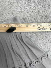 Load image into Gallery viewer, Simplee Skirt Womens Medium (25” Waist) Gray Tiered Summer Ruffle Boho Mini Lady
