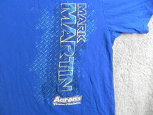 Load image into Gallery viewer, Mark Martins Shirt Womens Medium Blue NASCAR Aarons Dream Machine Racing Chase
