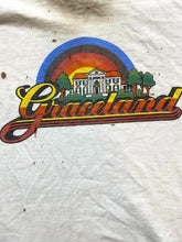 Load image into Gallery viewer, VTG Graceland Shirt Womens Medium Raglan Mansion Elvis Presley Memphis TN 80s
