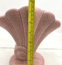 Load image into Gallery viewer, Red Wing Pottery Vase Shell Fan Pink Speckled Vintage No. 899 Lavender 7.5" Tall
