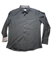 Load image into Gallery viewer, Slim Fit Shirt Adult 3XL XXXL Grid Checkered Flip Cuffs Contrast Button Up Mens
