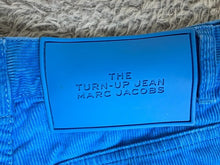 Load image into Gallery viewer, Marc Jacobs Pants Womens 24x25 Blue The Turn-Up Jean Corduroy Capri Crop Italy
