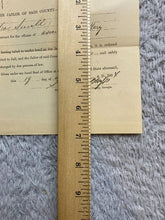 Load image into Gallery viewer, 1894 Chatham County Arrest Warrant Assault of Battery Hand Seal Antique Ephemera
