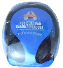 Load image into Gallery viewer, PS4 Dual Ear Gamming Headset Arsenal Gaming Adjustable Microphone NEW
