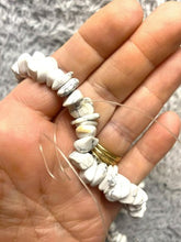Load image into Gallery viewer, White Turquoise Stones Strand 5.6 Ounces
