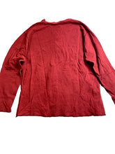 Load image into Gallery viewer, LL Bean Shirt Adult Large Red River Drivers Henley Double Layer Wool Blend Mens

