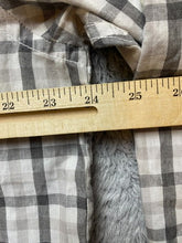 Load image into Gallery viewer, Axist Shirt Adult Large Gray Plaid Double Flap Pockets Button Up Casual Mens
