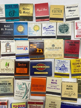 Load image into Gallery viewer, Lot Of 50 Vintage Hotel Matchbook Stick Matches Advertising Camel Winston
