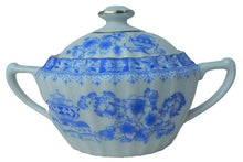 Load image into Gallery viewer, Vintage Seltmann WEIDEN Germany U.S.Z. China Blau 10 Porcelain Sugar Dish &amp; Lid
