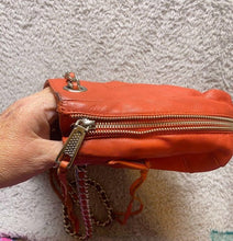Load image into Gallery viewer, Rebecca Minkoff  Shoulder Purse Leather Chain Strap Zip Expandable Animal Print
