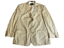Load image into Gallery viewer, Nautica Sports Coat Mens 42L Gold Single Breasted 100% Silk Suit Blazer N420
