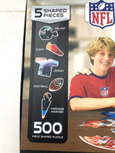 Load image into Gallery viewer, Football Puzzle Master Pieces 500 Piece NFL Sports Helmet Shaped NEW Sealed
