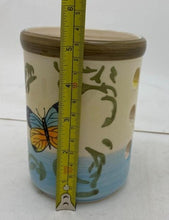 Load image into Gallery viewer, French Garlic Jar Keeper Collectible USA Edition Butterfly Hand Crafted NEW
