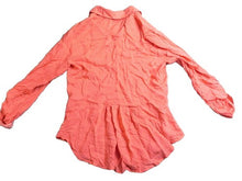 Load image into Gallery viewer, Love Potion Shirt Womens Medium Peach Pastel Polkadots Flowy Boho Blouse Rayon
