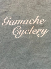 Load image into Gallery viewer, Gamache Cyclery Shirt Adult Medium Faded Green Biking Cyclist Racing USA Mens
