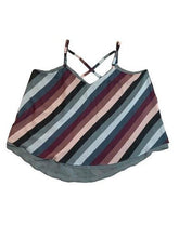 Load image into Gallery viewer, Torrid Shirt Womens 2 Multicolor Stripes Sophie Swing Cami Strappy Boho Blouse
